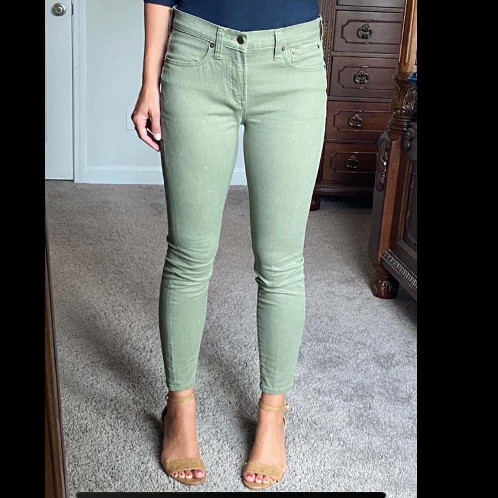 J Crew Green Chino Jeans Size 27